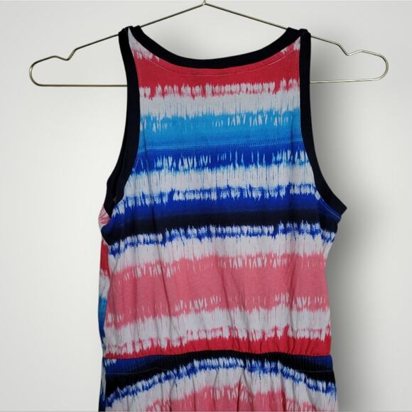 Tommy Hilfiger Dress Size Large L Striped Jersey Spell Out Nautical Summer - Picture 8 of 10